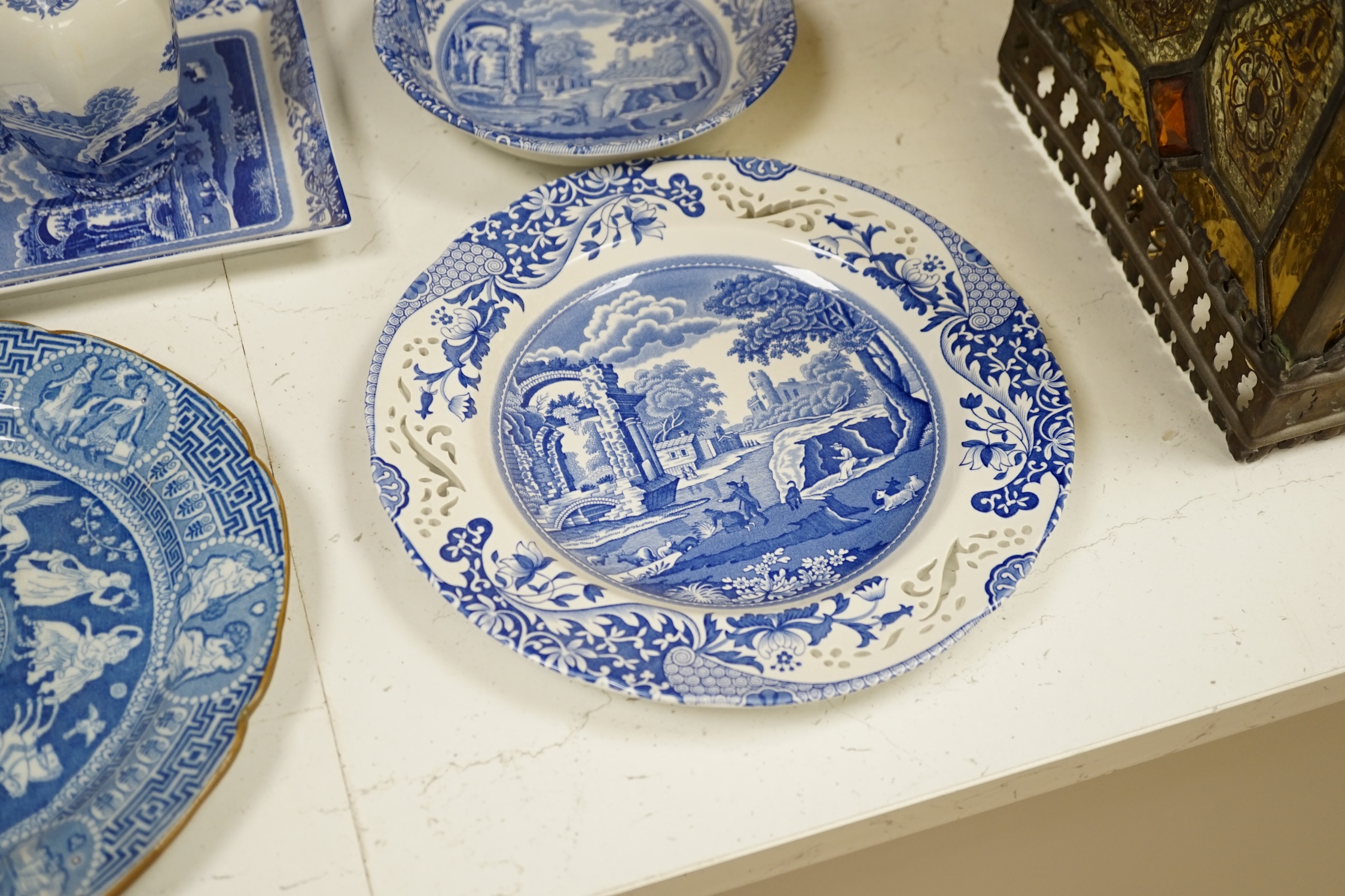 A collection of mostly Copeland Spode 'Italian' blue and white china